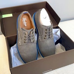 Boys Florsheim Gray Canvas Dress Shoes